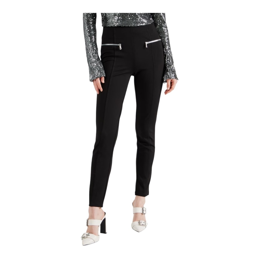 Paige Knit Black Dressy Pants Leggings Women's Size 26 NEW without tags - Picture 3 of 12